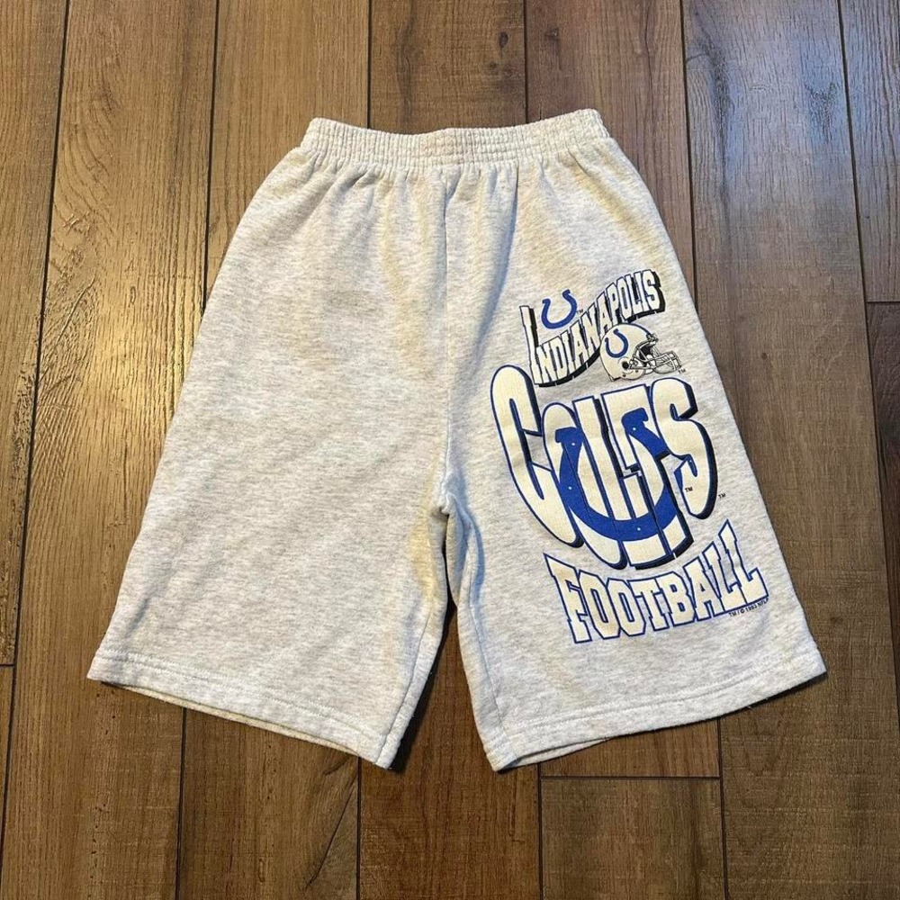 Vintage Kids Indianapolis Colts Sweat Shorts Youth‎ Medium 1993 NFL Cotton 90s
